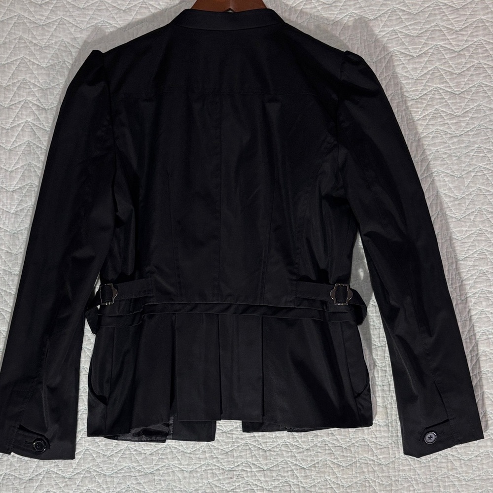 Sandro Black Zip-Up Structured Utility Jacket - image 8